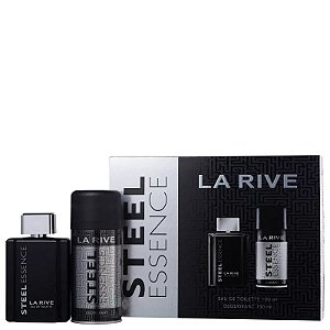 STEEL ESSENCE KIT de La Rive - Eau de Toilette - Perfume Masculino - 100ml + DESODORANTE - 150ml
