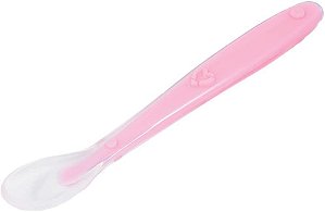 Colher De Silicone Baby - Buba, Rosa