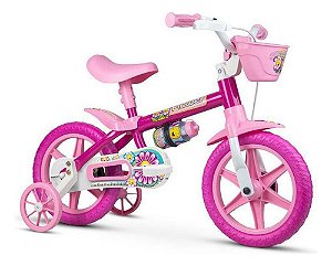 Bicicleta Infantil Aro 12, Flower - Nathor