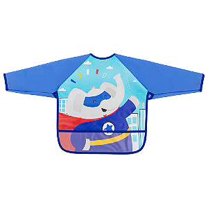 Avental Babador com Mangas - Buba, Superhero