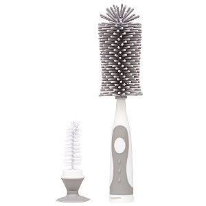 Escova para Mamadeira em Silicone - Buba, Cinza