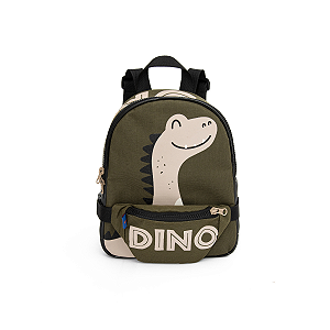 Mochila Passeio Infantil Dino - Mait, Verde Militar