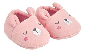 Pantufa Urso Tam. G - Buba, Rosa