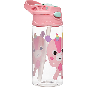 Garrafinha Tritan - Buba Zoo, Rosa, Unicórnio