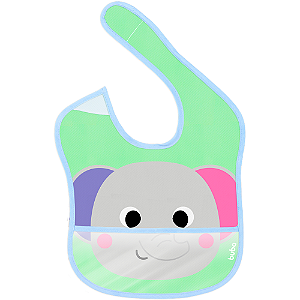 Babador com Bolso Zoo - Buba, Elefante