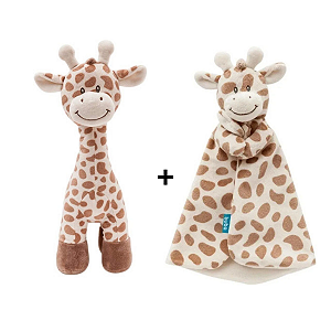 Kit Girafinha Naninha + Ursinho de Pelúcia Buba