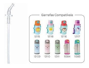 Refil Canudo Compatível Garrafa Térmica Alumínio Buba