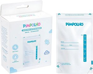 Kit 25 Sacos de Armazenar Leite Materno - Pimpolho