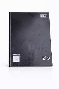 Caderno Brochura 1/4 Quadriculado 0,7mm Zip Cinza 96 Folhas