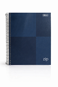 Caderno Universitário Zip 10 Matérias 160 Folhas Azul