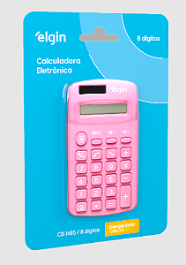 CB1485R CALC.BOLSO ROSA 8 DIG SOLAR
