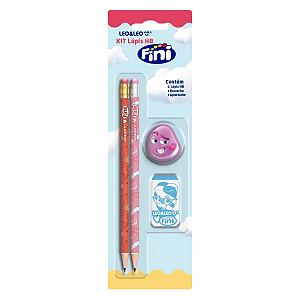 KIT LAPIS HB FINI 2 LAPIS/APONTADOR/BORRACHA LEO&LEO UNIDADE
