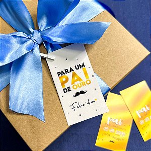 10un Cartão "Pai de Ouro" - Coleção Dia dos Pais