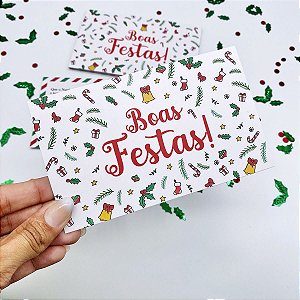 25un Postal "Boas Festas" Coleção Natal
