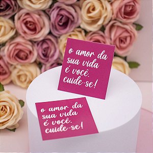 25un Mini Cartão "Amor da sua Vida" - Coleção Dia das Mulheres