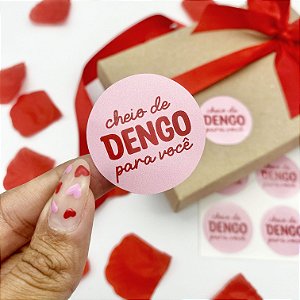 25un Adesivo "Dengo" Rosa - Coleção Dia dos Namorados