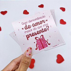 25un Postal  "Presente" - Coleção Dia dos Namorados