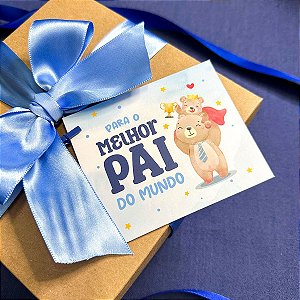 25un Postal "Melhor Pai" - Coleção Dia dos Pais