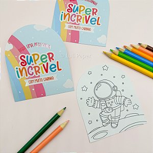 25un  Postal Arco-íris "Super Incrível" - Coleção Dia das Crianças 2023