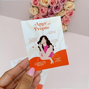 25un Mini Folheto "Amor Próprio" - Coleção Dia das Mulheres 2024