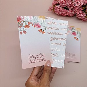 10un Cookie  Card "Feliz Dia das Mães" - Coleção Dia das Mães