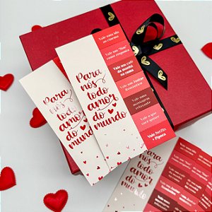 10un Marcador de Página + Vale Ticket - Coleção Dia dos Namorados