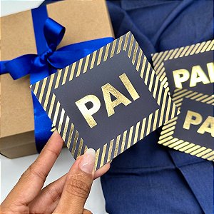 10un Postal Hot Stamping "Pai" - Coleção Dia dos Pais