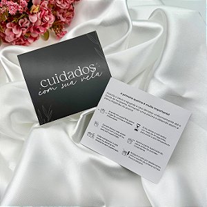 10un Postal Cuidados com sua Vela - Preto