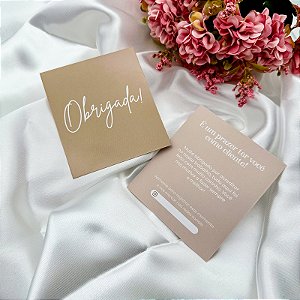 10un Postal Agradecimento "Obrigada" Nude