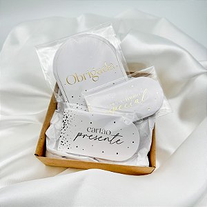 Kit Empreendedor Luxo Hot Stamping Branco - 30 peças