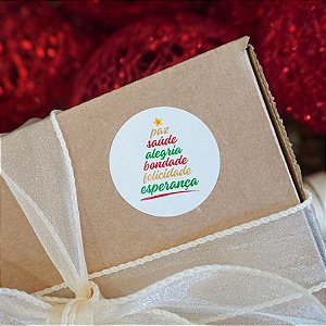 25un Adesivos "Felicitações" - Coleção Natal