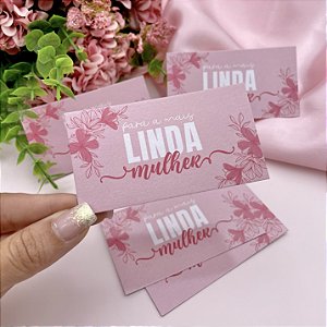 Cartão "Linda Mulher"
