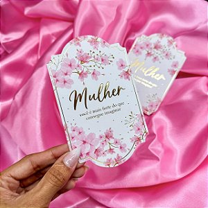 Postal Hot Stamping "Mulher" - Coleção Outubro Rosa