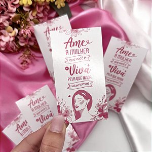 Cartão "Ame a Mulher"