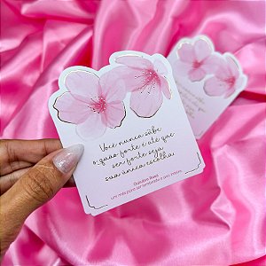 Postal Hot Stamping "Única Escolha" - Coleção Outubro Rosa