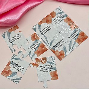 Postal Quebra-Cabeça Frases Motivacionais