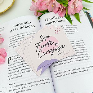 Postal  "Forte e Corajosa" - Coleção Bíblica