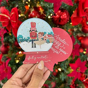 Cartão Globo de Neve "Quebra-Nozes" - Coleção Natal