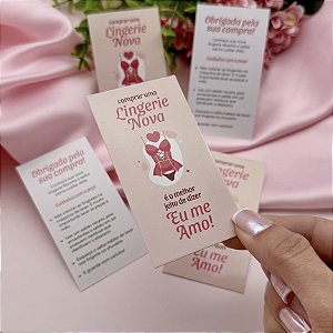 Cartão "Lingerie Nova"