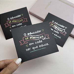 Postal "Se Eterniza" - Coleção Dia dos Professores