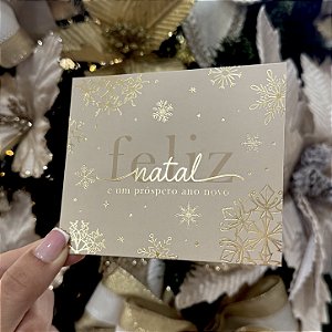 Postal Hot Stamping "Snowflake" - Coleção Natal