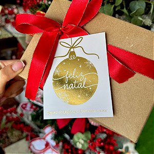 Postal Hot Stamping "Enfeite de Natal" - Coleção Natal