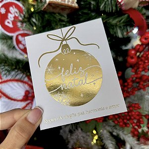 Postal Hot Stamping "Enfeite de Natal" - Coleção Natal