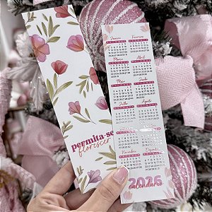 Marcador Calendário 2026 "Permita-se" - Coleção Natal
