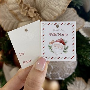 Mini Tag "Polo Norte"- Coleção Natal