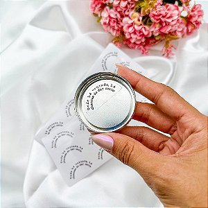 25un Adesivo Frase Surpresa para Vela (P/ Fundo da Latinha 20g) - FRASE 1