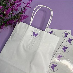 Lacre Adesivo Transparente “Borboleta”