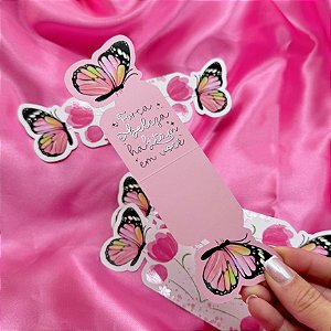 10un Marcador de Página "Força e Beleza" - Coleção Outubro Rosa
