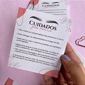 25un Postal Cuidados Pós Henna