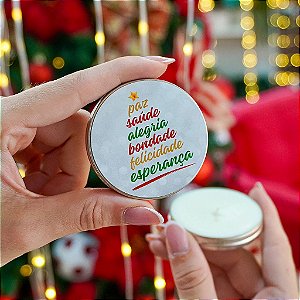 60un Adesivos para Velas  "Felicitações" - Coleção Natal